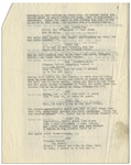 Two Copies of The Three Stooges' Famous ''Niagara Falls'' Skit: (1) 2pp. With Curly Joe, Signed by Moe Howard at Top of Page 1; (2) 7pp. With Curly Joe, Annotated by Moe Throughout -- Very Good